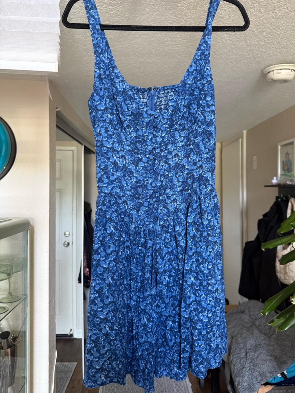Reformation Wynn Dress in Blue Floral